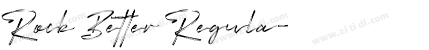 Rock Better Regula字体转换